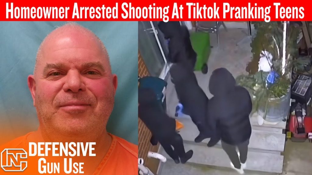 Homeowner Arrested Shooting at Teens Doing TikTok Prank Ding Dong Ditch