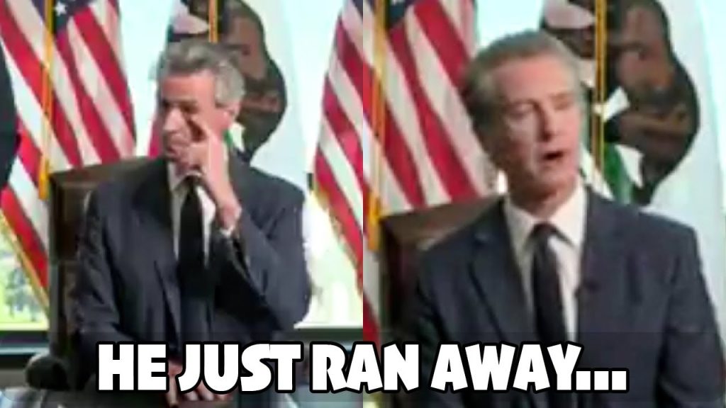 Gavin Newsom Just ENDED Press Conference When A Real Question Was Asked