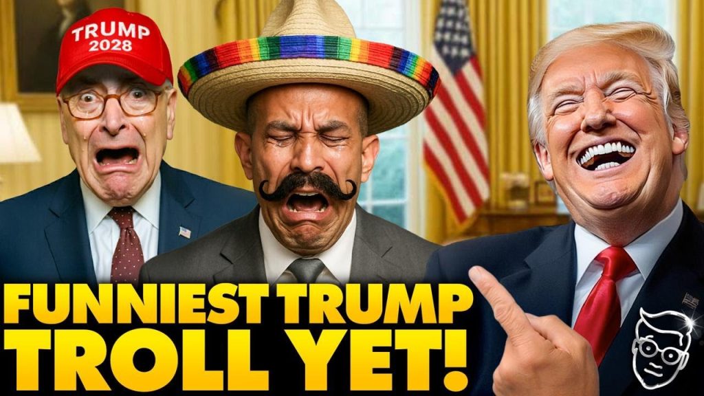 Trump Hands Democrats ‘Trump 2028’ Hats in the White House, Libs Cry on TV | Trolled With Spicy Meme