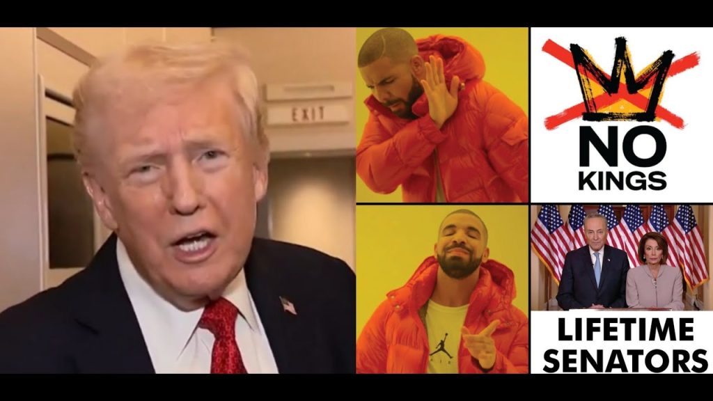 Trump’s Wild AI Revenge: Feces-Bombing “No Kings” Protesters from a Crowned Fighter Jet!