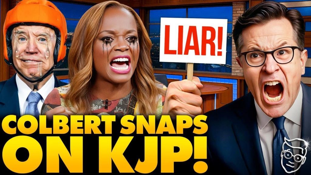 Disgraced Karine Jean Pierre Throws On-Air HISSY FIT As Colbert Calls Out Her Joe Biden Lies