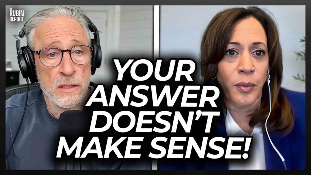 Watch Kamala Harris Get Angry as Jon Stewart Calls BS to Her Face