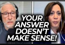 Watch Kamala Harris Get Angry as Jon Stewart Calls BS to Her Face