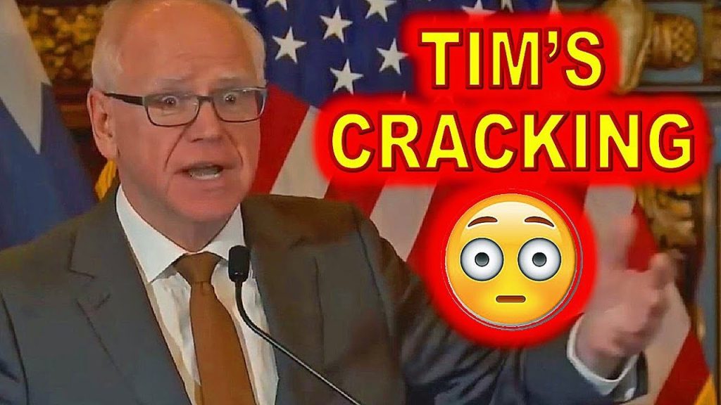 LOL, Tim Walz Blindsided by FRAUD Question and FALLS-APART