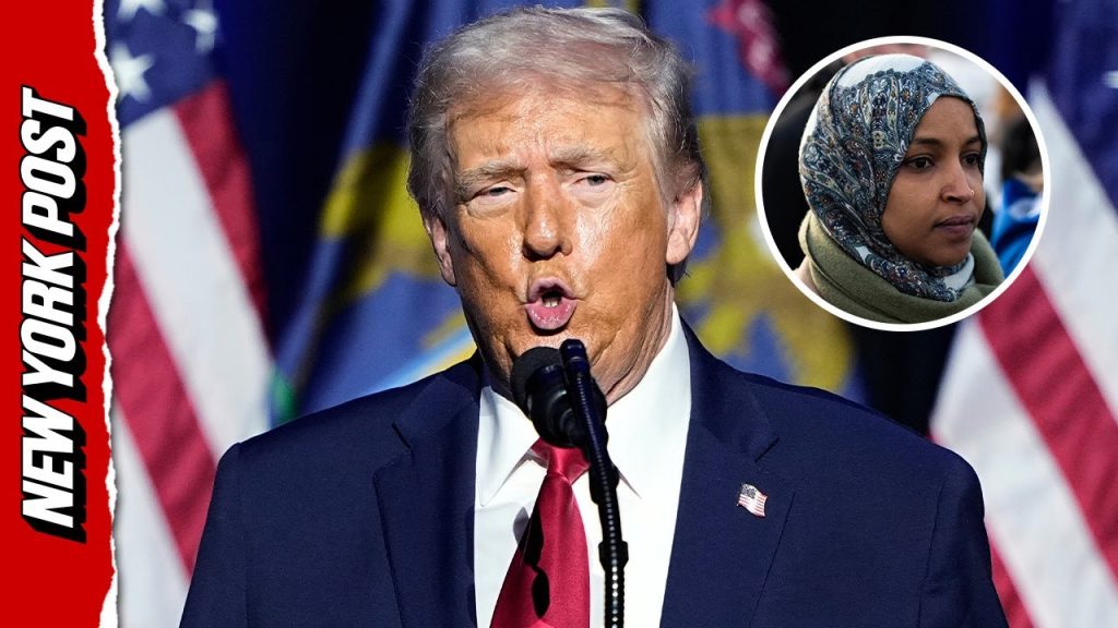 Trump Does Mocking Impression of Ilhan Omar