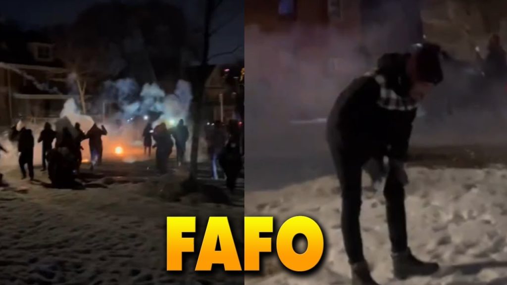 Anti-ICE rioters SCURRY LIKE RATS as continuous volley of tears gas RAINS upon them