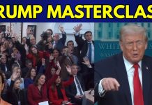 President Trump Confronts the Vicious Mob of Liberal Reporters