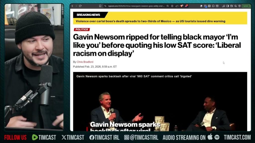 Gavin Newsom Calls Black People Dumb & Illiterate, Audience Cheers | Tim Pool