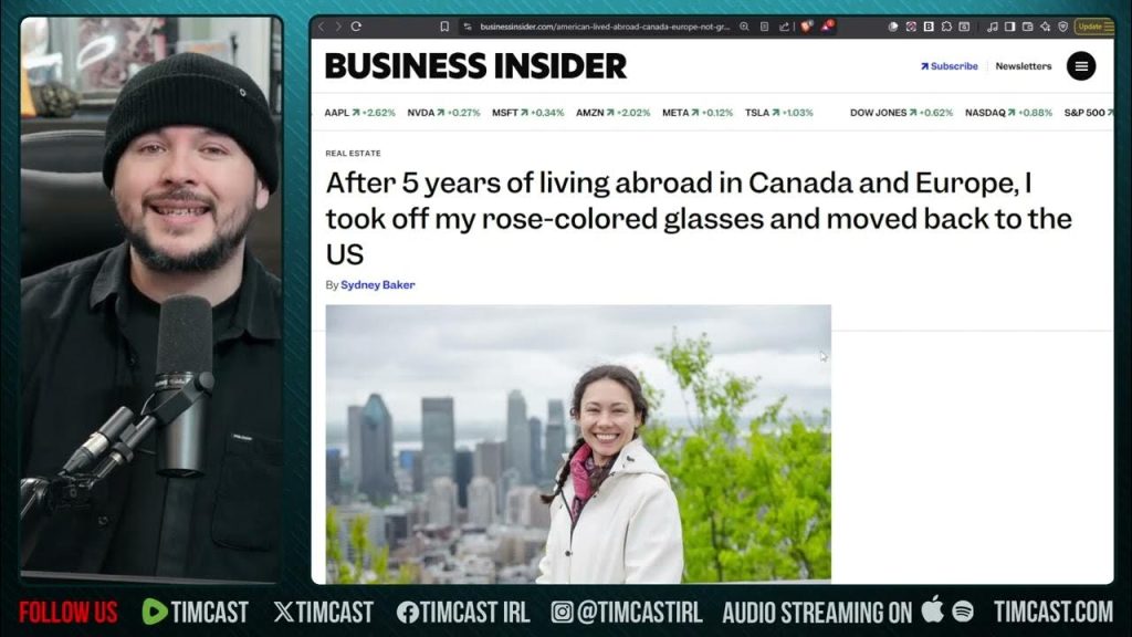 Liberal Woman ROASTED After Fleeing Trump To Canada And REGRETTING IT | Tim Pool