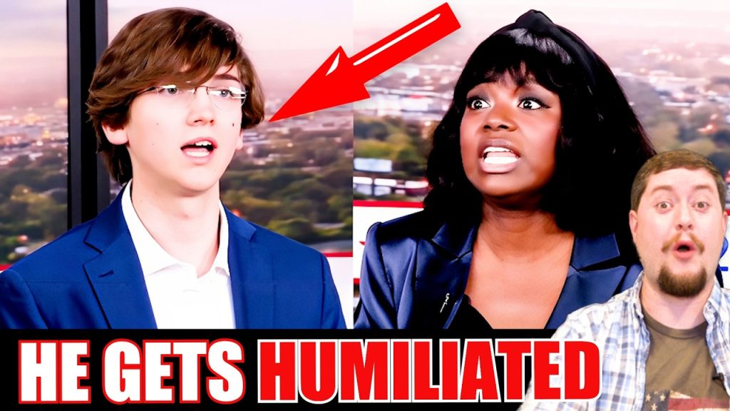 Black Trump supporter DESTROYS smug leftist when he accidentally exposes himself LIVE on air