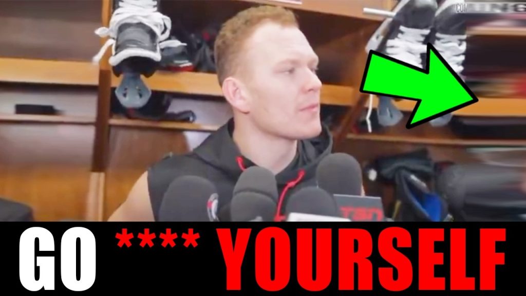 USA hockey star comes home, immediately tells media to F*** OFF!!