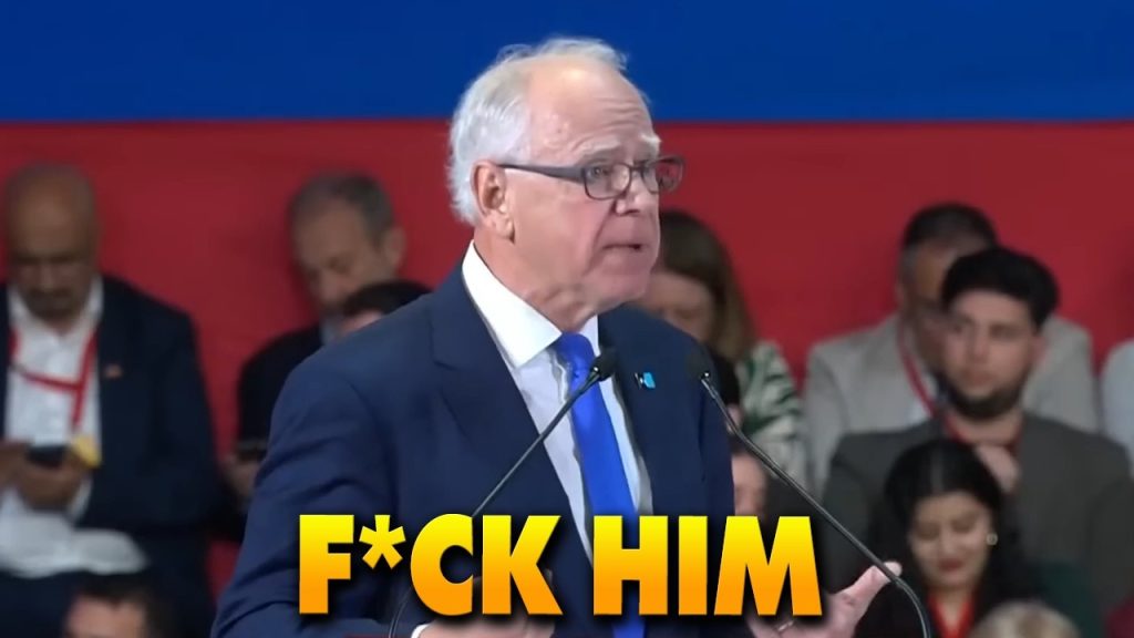 Tampon Tim SLANDERS half the country as he cries about Trump in during event in Spain