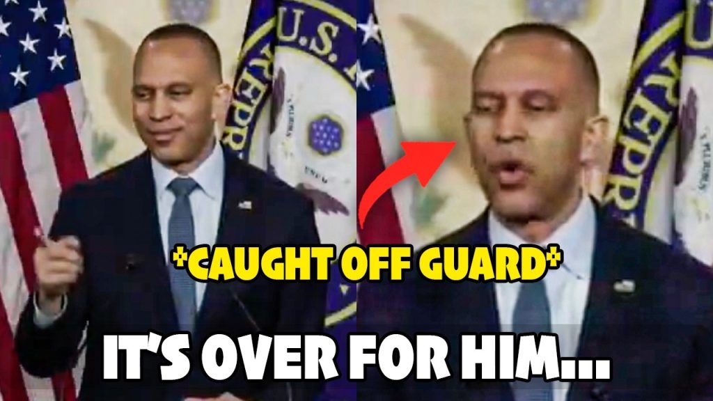Reporter CAUGHT Hakeem Jeffries Lying With Brilliant One-Liner