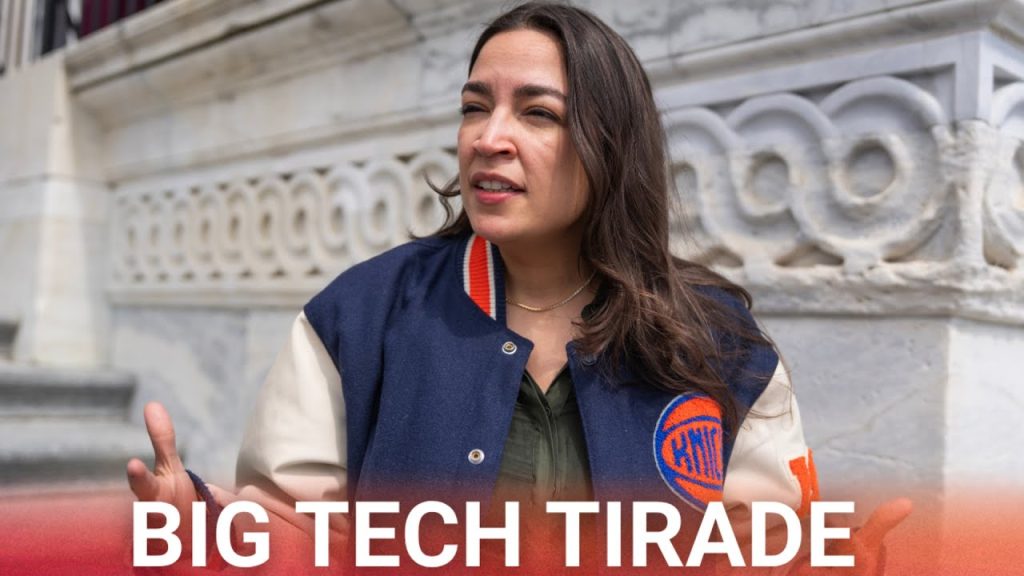 AOC pathetically struggles to attack big tech companies in embarrassing word salad